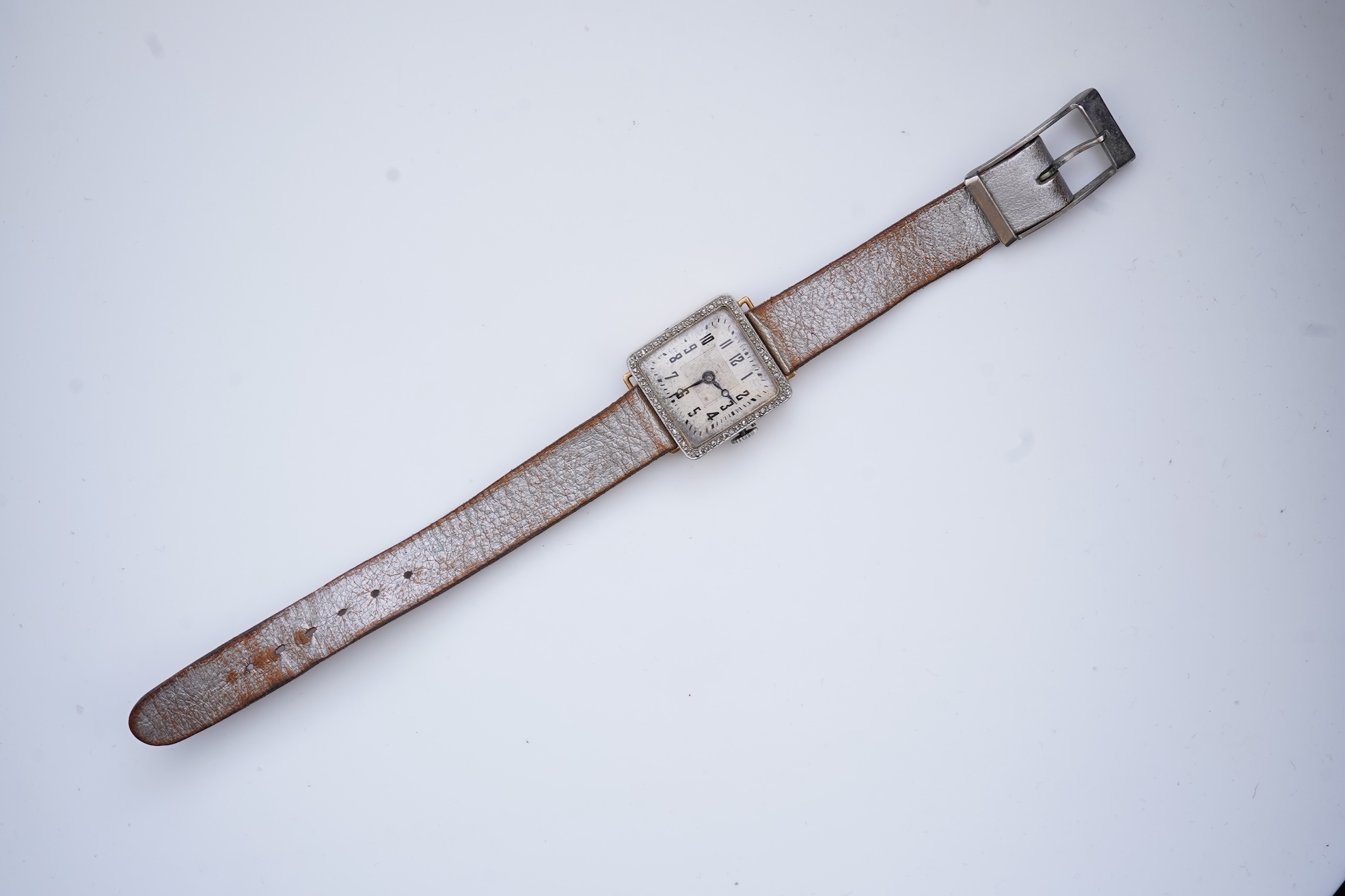 A lady's Art Deco diamond cocktail watch, circa 1919